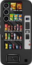 Casimoda® hoesje - Geschikt voor Samsung Galaxy S23 FE - Snoepautomaat - Zwart TPU Backcover - Snoep - Zwart