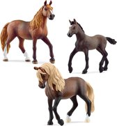 Schleich Horse Club - Paso Paardenras Figurenset, Dierenfiguren voor Kinderen 3 st