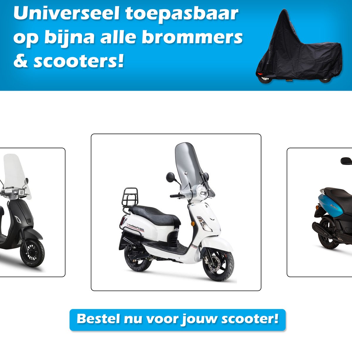 Maxxcovers - Scooterhoes met Windscherm Waterdicht - Universele Hoes voor Buiten - Ook voor Vespa Sprint Scooter - Maat M - Zwart – foto 6