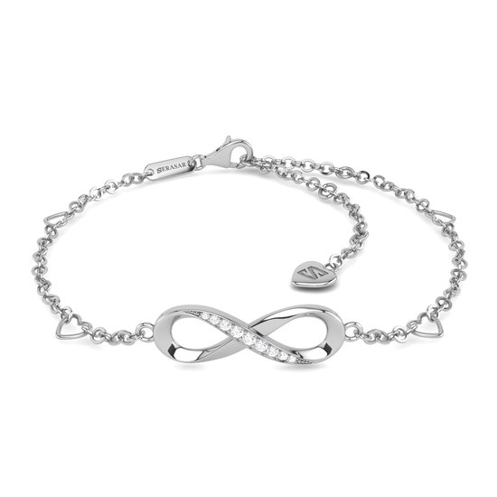 SERASAR Bracelet de cheville 925 pour femme [Infinity] avec signe infini, argent, cadeaux pour filles