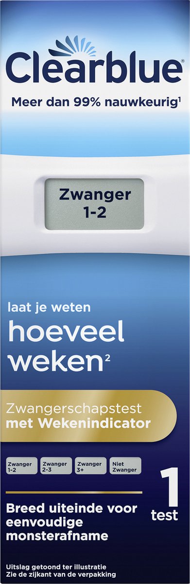 Clearblue Zwangerschapstest Met Wekenindicator - Stelt Het Aantal Weken Vast - 1 Digitale Test – foto 7