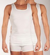 Dulcia Singlet - 2 Pack White - taille L (L) - Hommes Adultes - Katoen/ élasthanne - 162.8050-L