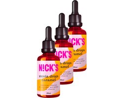 Nick's | Stevia Drops | Caramel | 3 Stuks | 3 x 50 ml