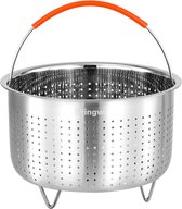 Bol.com Instant Pot Steamer Basket roestvrijstalen groentestoommand stoommandinzet voor potten (8qt) aanbieding