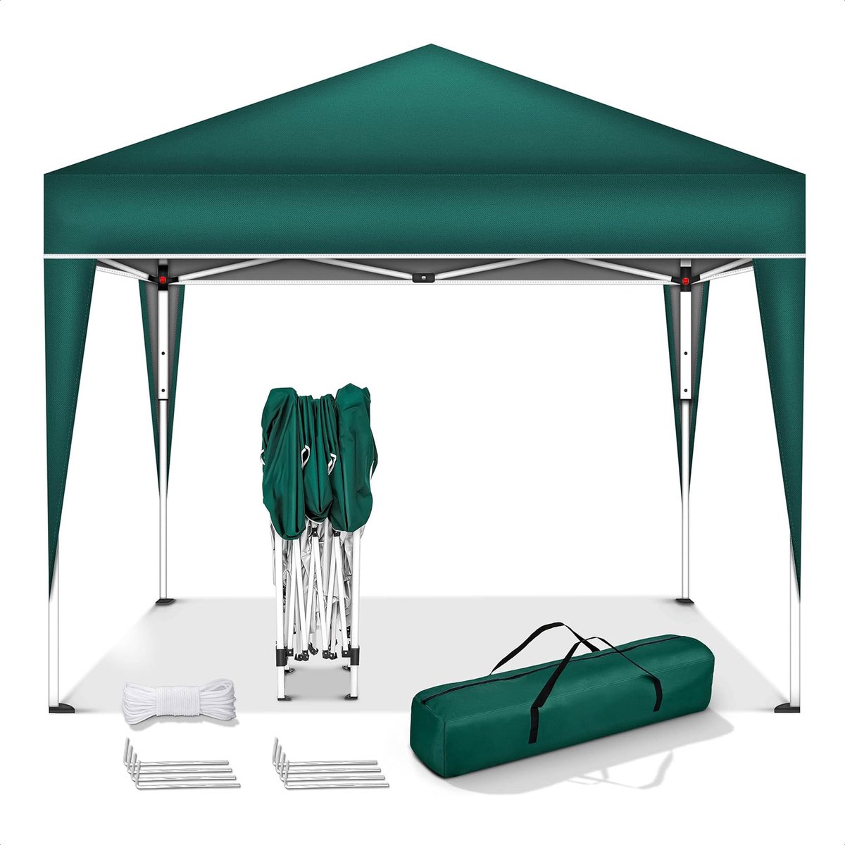 Coazy Waterdichte Partytent 3x3 meter opvouwbaar - Paviljoen - Easy up - Pop-up Tent met haringen, touw en anti slip poten