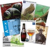 Bpost - Divers pakket van 10 Tarief Eu1 Postzegels - Verzending België naar Europa