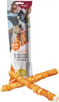 Duvoplus - Hondensnack - Hond - Meat! Kip & Runderhuid Sticks Large 25cm - ± 2st - Tray - 2st