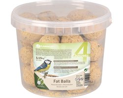 Flamingo 4 Seasons Mezenbollen - Vetbollen - Zonder Net - in Emmer - voor Buitenvogels - 35st / 3,15kg