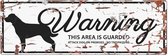 D&d Home - Waakbord - Hond - Warning Sign Rottweiler Gb 40x14cm Wit - 1st
