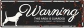 D&d Home - Waakbord - Hond - Warning Sign Beagle Gb 40x14cm Zwart - 1st
