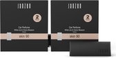 JANZEN Car Perfume 2-pack – Skin 90 – Autoparfum – Autogeur – Autoaccessoires – Lederlook - Zacht en Bloemig - 2 x 2 stuks