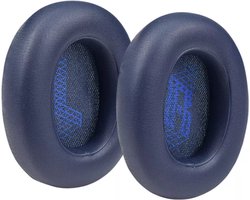 Somstyle Oorkussens Geschikt Voor JBL Live 650BT NC / 660 NC Koptelefoon - 2 Stuks - Zacht Schuim - Eiwitleer - Donkerblauw
