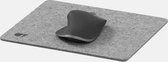 Oakywood Felt & Cork Mouse Pad Grey - 28 x 22 cm - Luxe Muismat van Wolvilt & Kurk