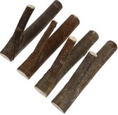 Originele Houten Jas Ophanghaak 4 stuks - Kapstok - Jas ophangen - Hout - Klassiek - Natuur - inclusief bevestigingsstrip - Landelijk