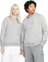 Nike sportswear club fleece pullover hoodie in de kleur grijs.