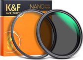 K&F Concept - Magnetisch ND-filter - Verstelbaar Neutraal Densiteitsfilter - 55mm - ND2 tot ND32 - Fotografie Accessoire