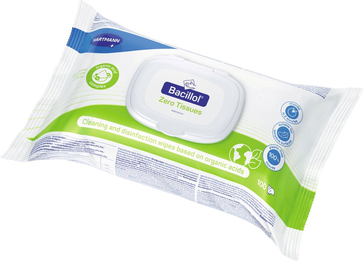 Goedkoopste Desinfectiedoekjes - Bacillol® Zero Tissues - Hartmann