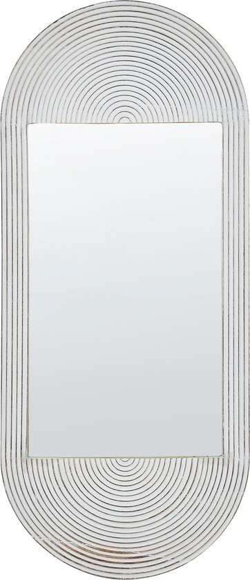 BRIANT- Wandspiegel - Off-white - Mangohout