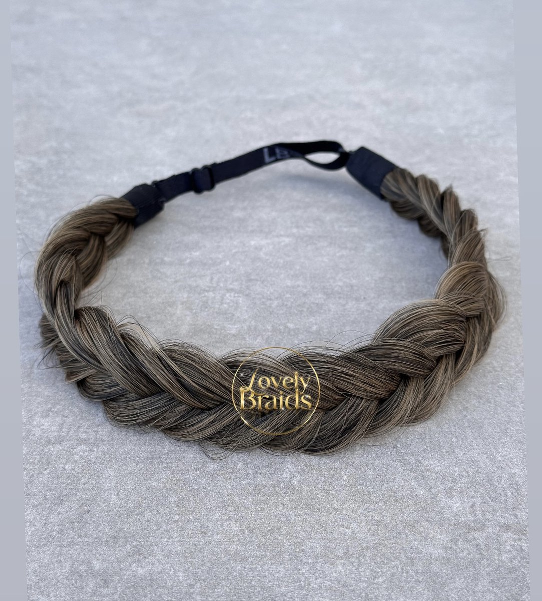 Lovely braids - frozen brownie- gevlochten haarband - vlecht haarband - haarband vlecht
