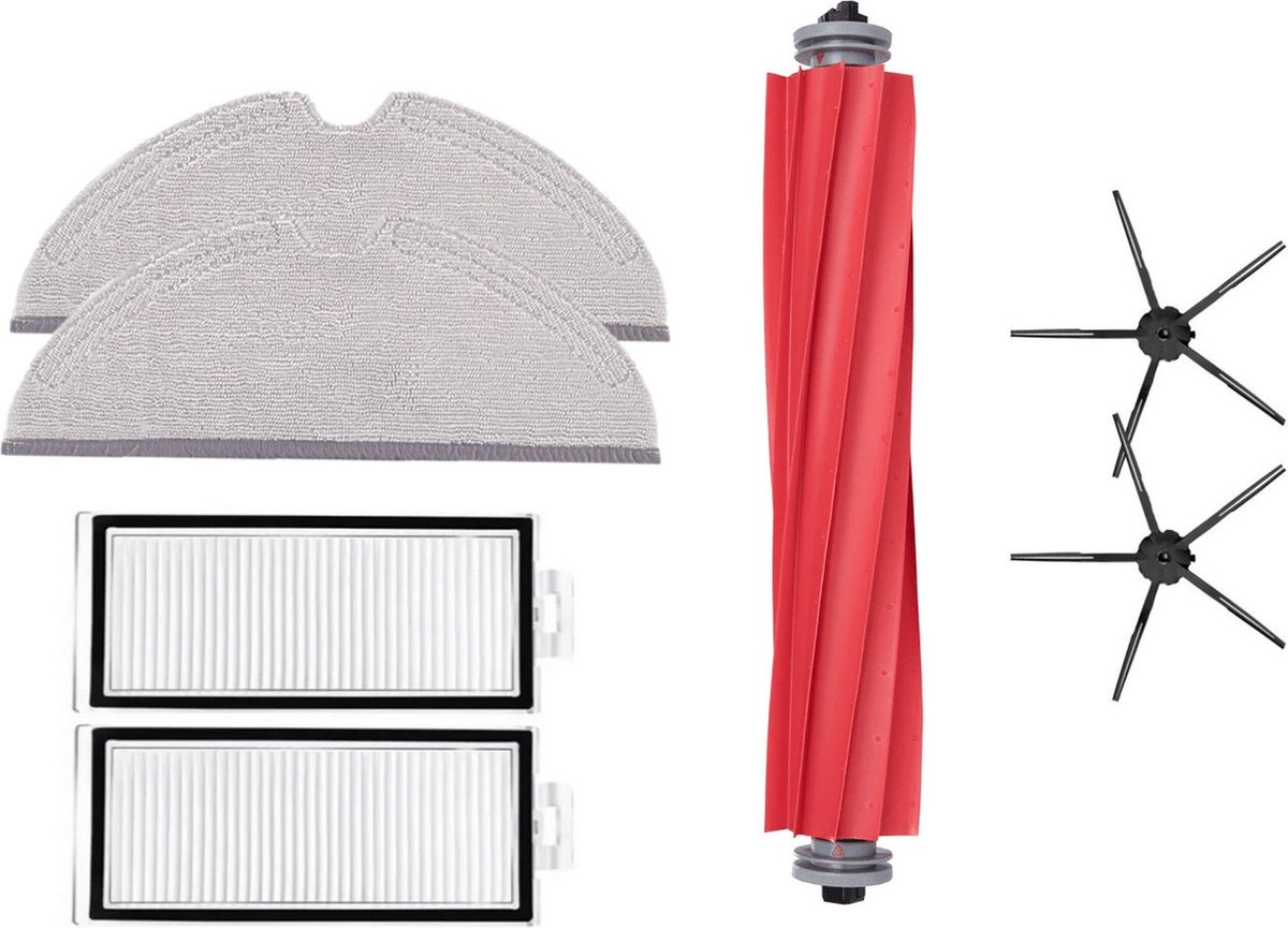 Onderhoudspakket (Zwart) incl. dweil - Compatible met Roborock Q7