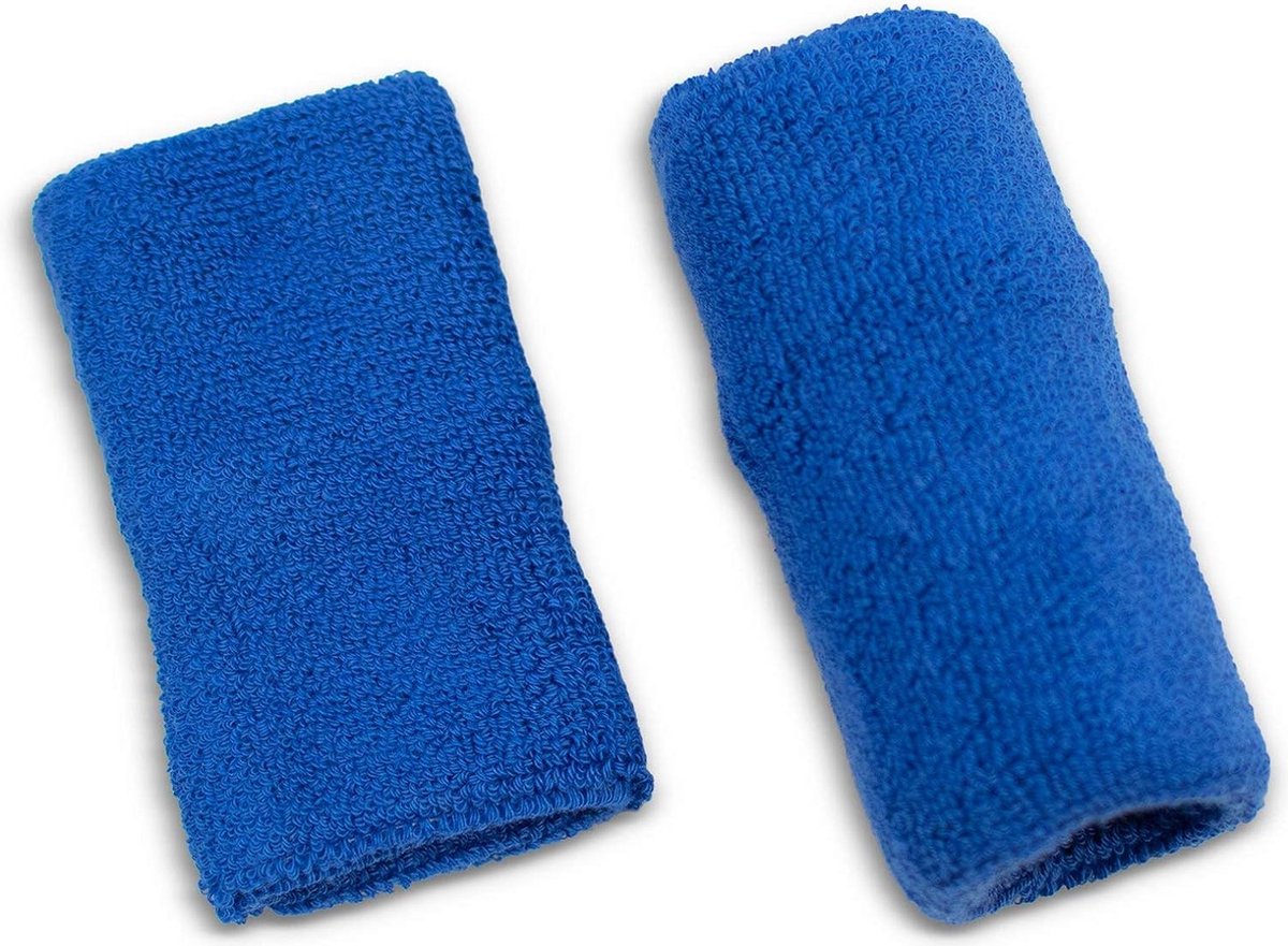 US Glove - Polsbanden - Zweetbanden - All-Sports - Diverse Kleuren - Katoen - 11 cm - Royal Blue