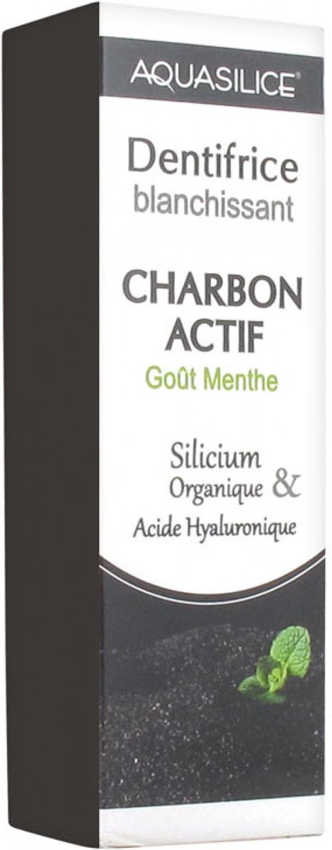 Aquasilice Whitening Tandpasta Actieve Houtskool Mint 50 ml