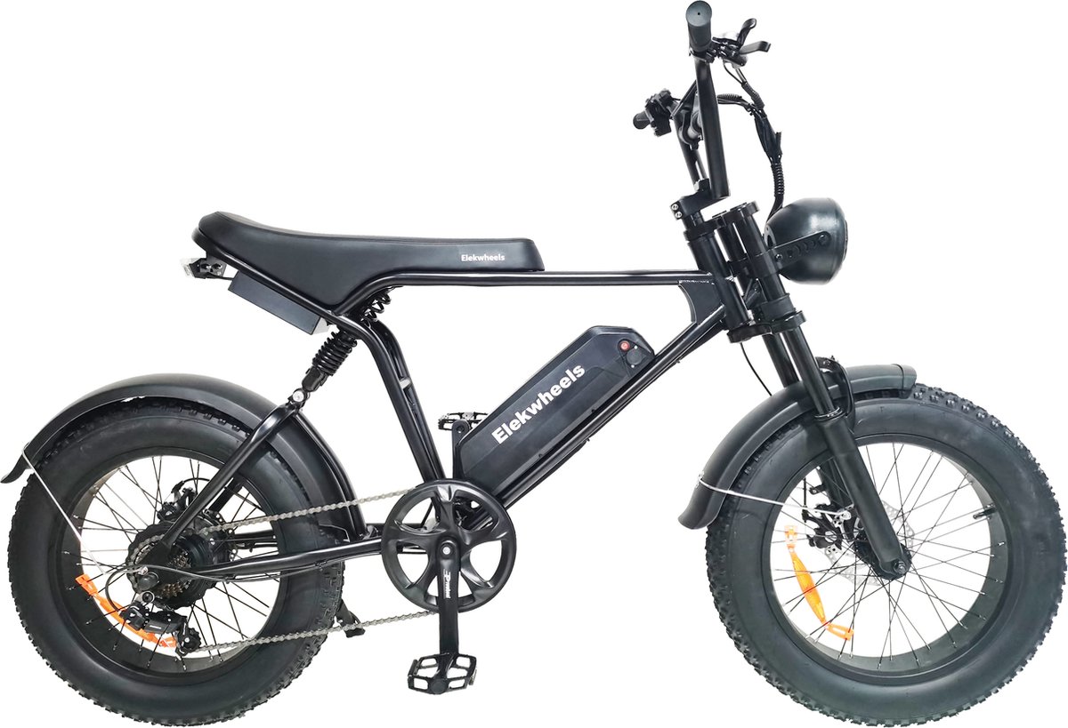 Elekwheels Fatbike - Elektrische Fiets - 250W motor - LCD display - 20