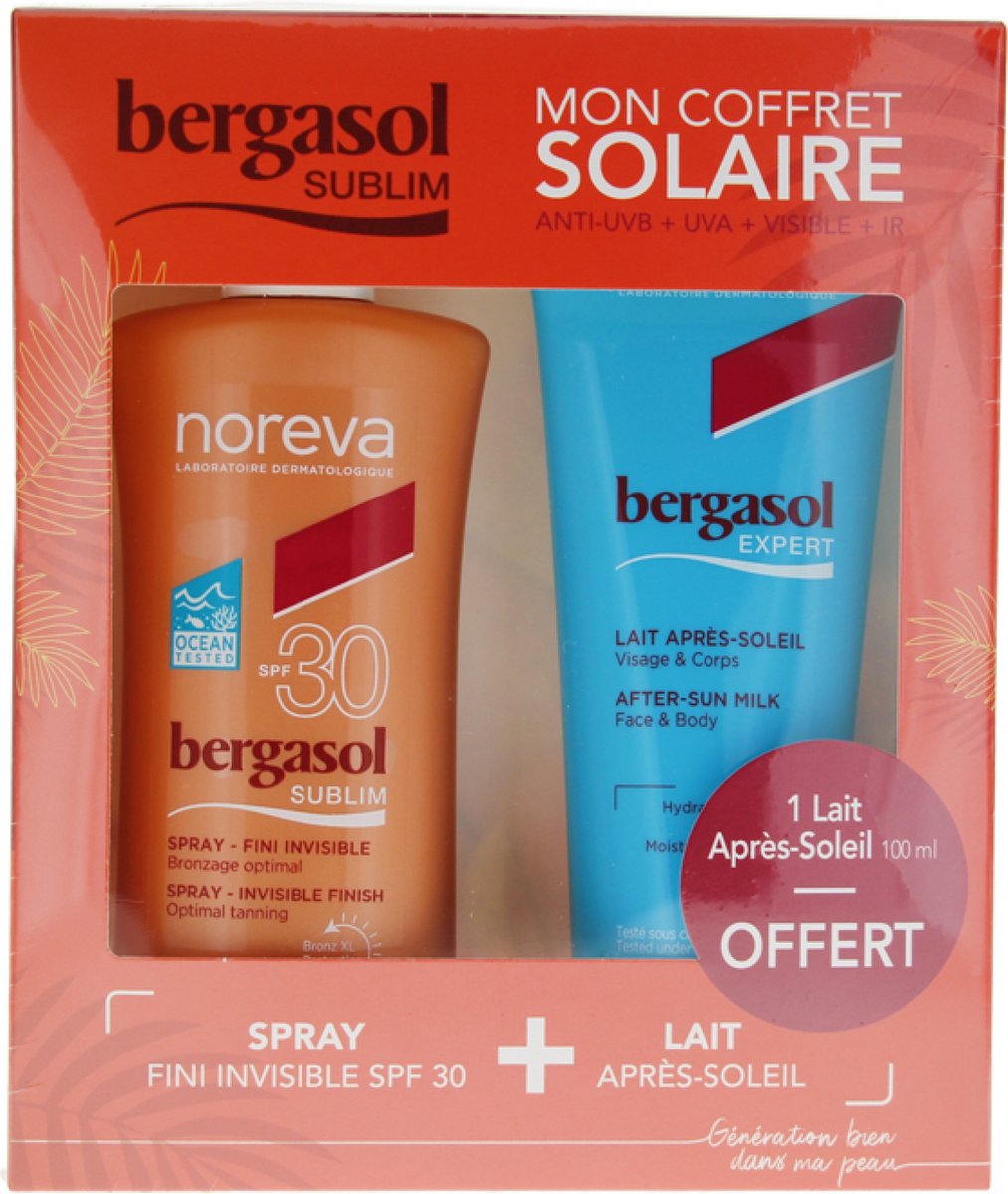 Noreva Bergasol Sublim Spray Invisible Finish SPF30 125 ml + Expert After-Sun Milk 100 ml Gratis