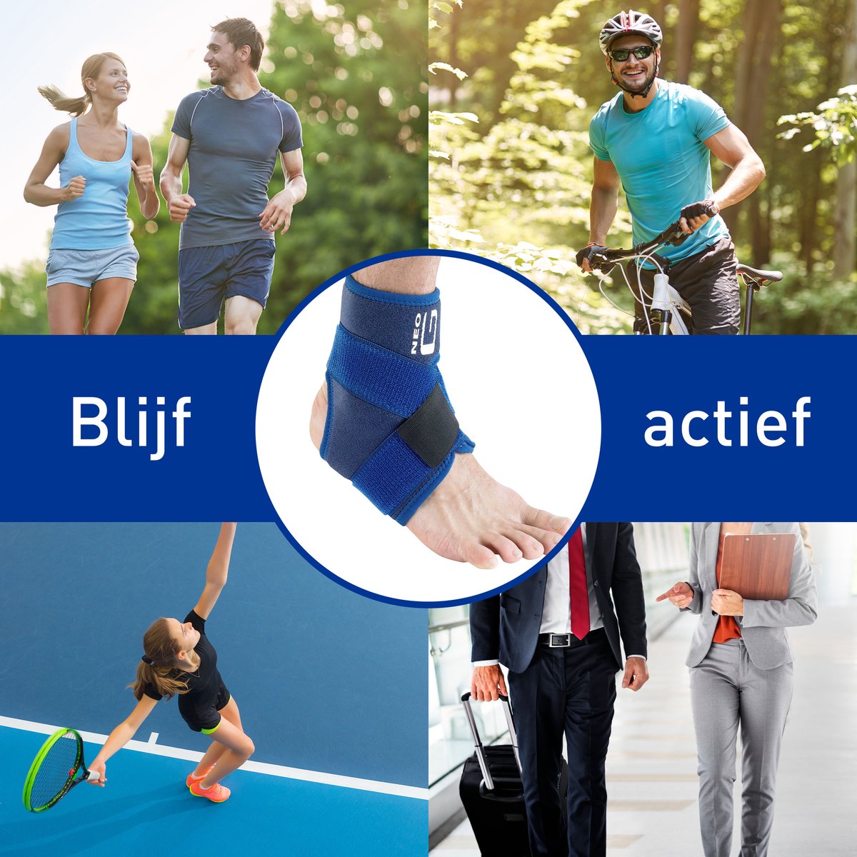 Neo G Enkelbrace - Figuur 8 Enkelband Ondersteuning - Neopreen Enkelsteun voor Artritis, Zwakke Enkels en Ligamentschade - Enkelband Verstelbare Compressie — afbeelding 5