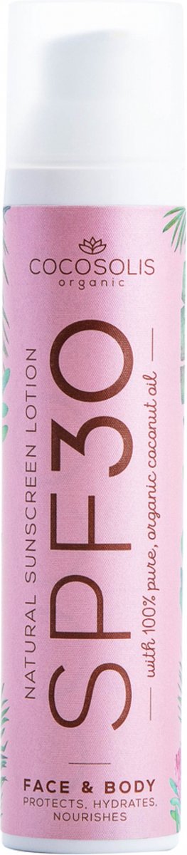 Zonnebrandlotion Cocosolis Natural Face & Body Spf 30 (100 ml)