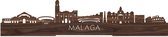 Standing Skyline Malaga Notenhout - 40 cm - Woon decoratie om neer te zetten en om op te hangen - Meer steden beschikbaar - Cadeau voor hem - Cadeau voor haar - Jubileum - Verjaardag - Housewarming - Aandenken aan stad - WoodWideCities