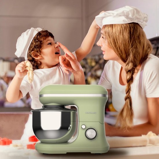 Cecotec Rühr- und Knetmaschine Cecomixer Merengue 5L 1200 Ice-Cream Grün. 1200 W, 5-Liter-Schüssel aus Edelstahl und Zubehör zum Schlagen und Kneten, inklusive Funktion zum Eiscreme machen van Cecotec — afbeelding 4