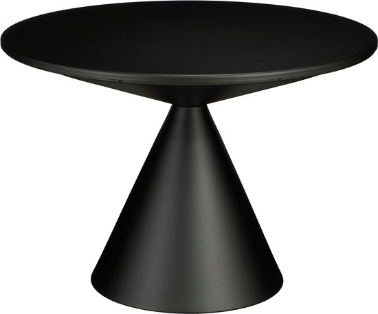 Mica Decorations Royale Bijzettafel - H42 x Ø60 cm - Metaal - Zwart