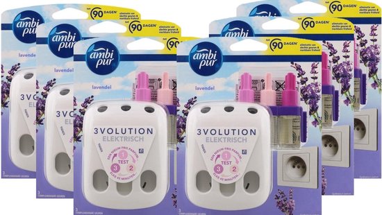 Ambi Pur 3Volution Geurstekker - Lavendel - 6 Stuks