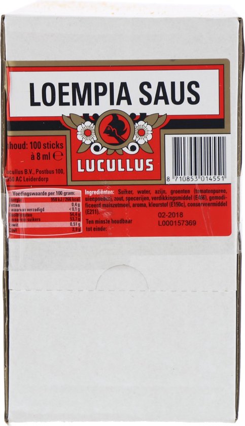 Lucullus Loempiasaus sticks 100 stuks x 10 gram | bol
