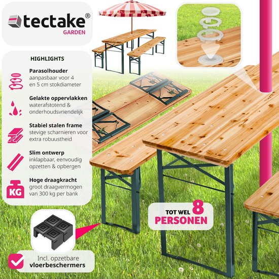 Biertafel complete set 80 cm brouwerij kwaliteit | Biertafels, statafels en meer