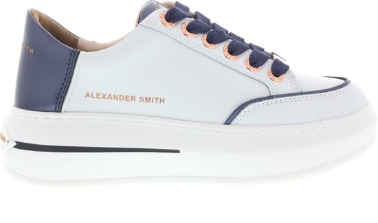 Dames Sneakers Alexander Smith Alexander Smith Lancaster White Blue Wit - Maat 37