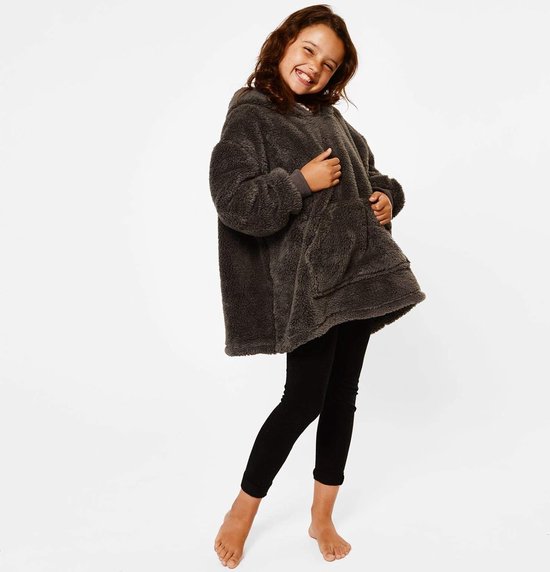 CityComfort Meisjes Oversized Deken Hoodie Kinderen Fleece Fluffy Snuggle Hoodies (Roze Camo