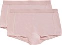 Twee lichtroze shorts met elastische tailleband met 'ten Cate' logo.