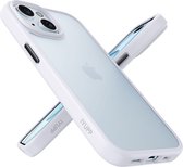 IYUPP Bumper - Geschikt voor Apple iPhone 15 Hoesje - Wit - Shockproof