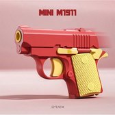 M1911 Fidget Stress Relieve Adult/Kids Toy Pistol 3D Printed 14+ Red