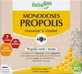 HerbalGem Propolis Enkelvoudige Dosis Biologische 7 Enkelvoudige Dosis