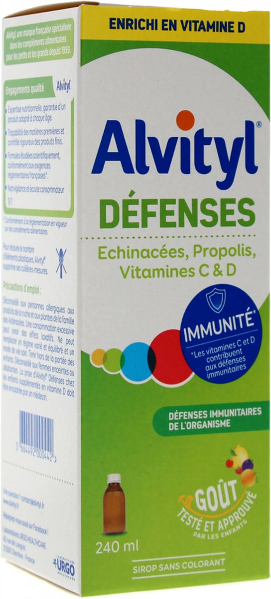Goedkoopste Alvityl Défensesiroop 240 ml