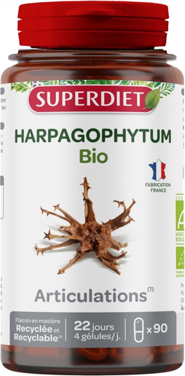 Goedkoopste Superdiet Harpagophytum Organisch 90 Capsules