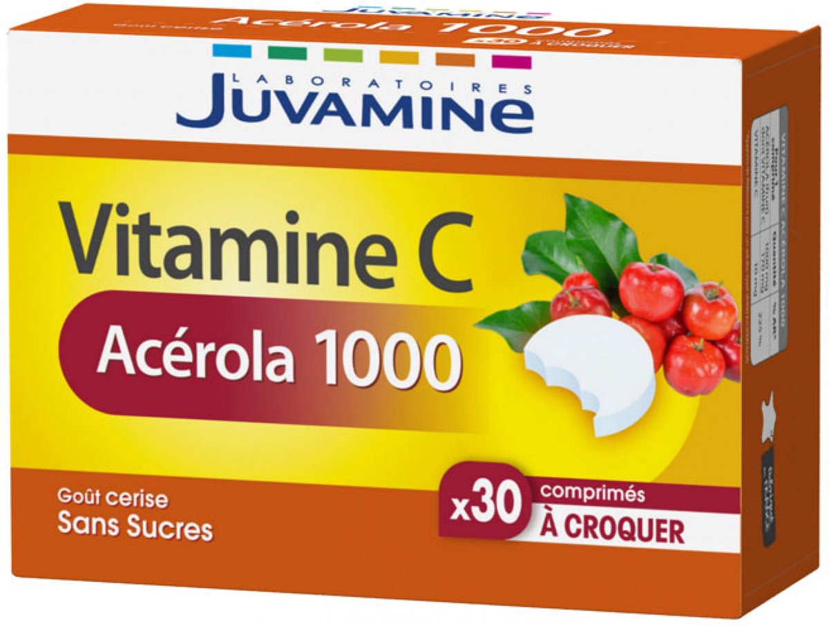 Goedkoopste Juvamine Vitamine C Acerola 1000 30 Kauwtabletten