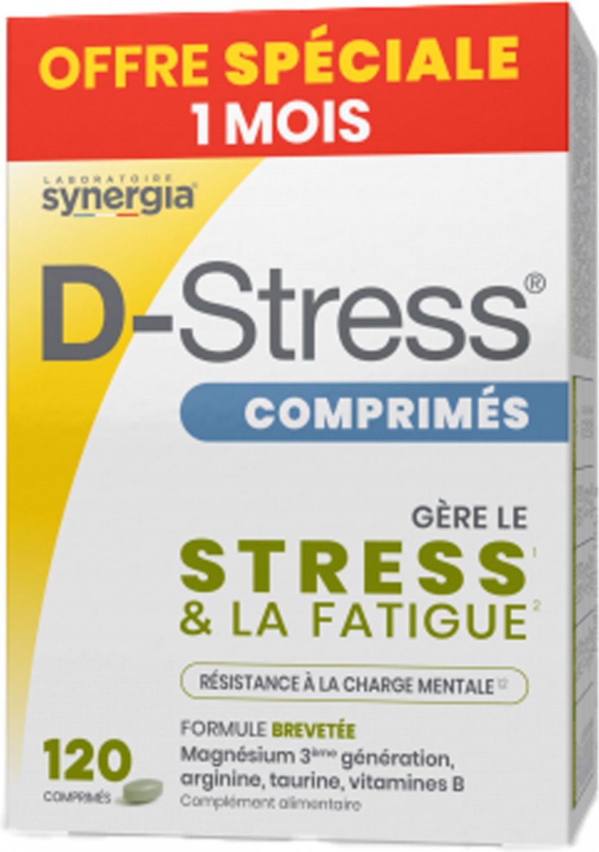 Goedkoopste Synergia D-Stress 120 Tabletten