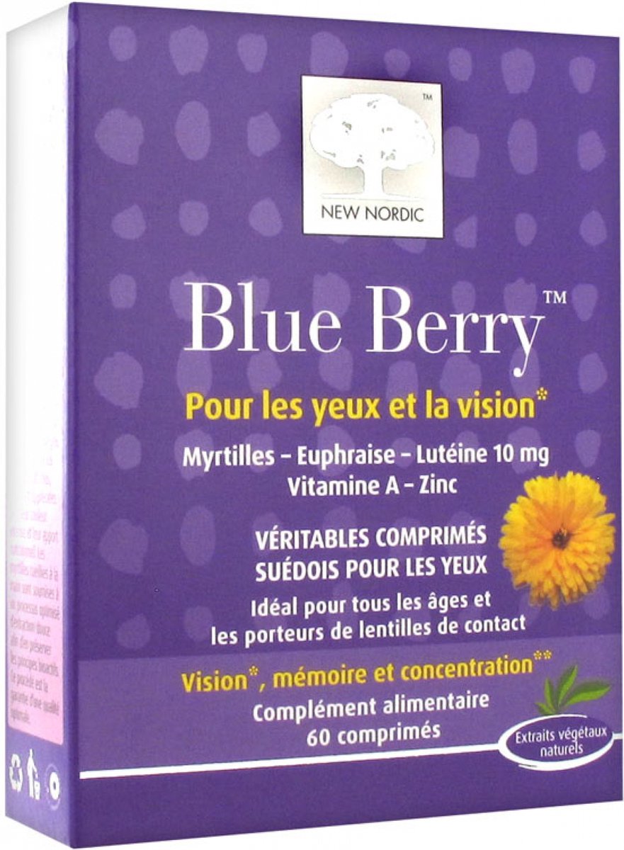 Goedkoopste New Nordic Blue Berry 60 Tabletten