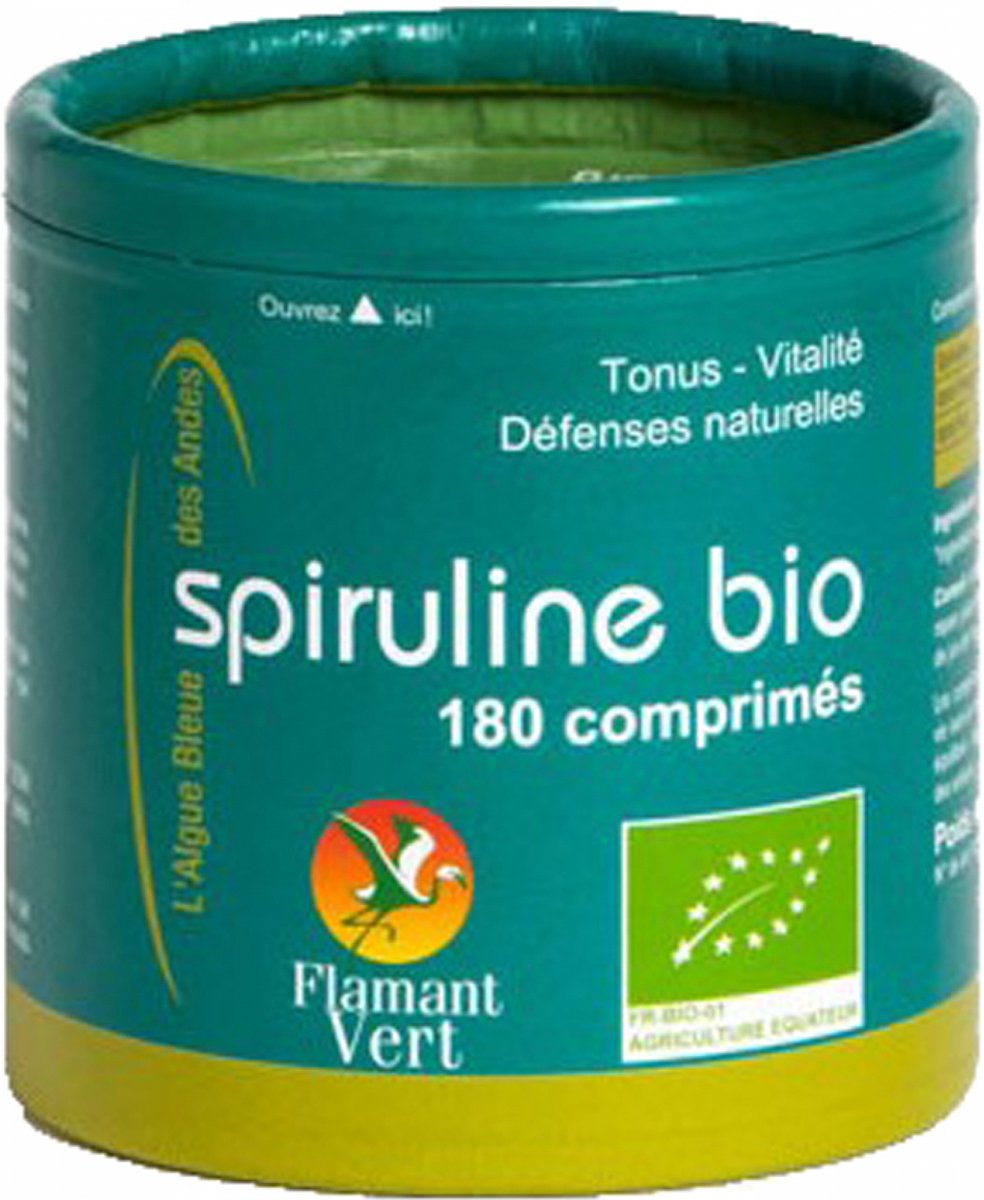 Goedkoopste Flamant Vert Spirulina Organic 180 Tabletten van 500 mg