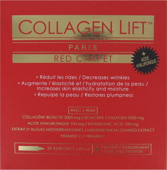 Collagen Lift Rode Loper 28 Ampullen x 10 ml | bol