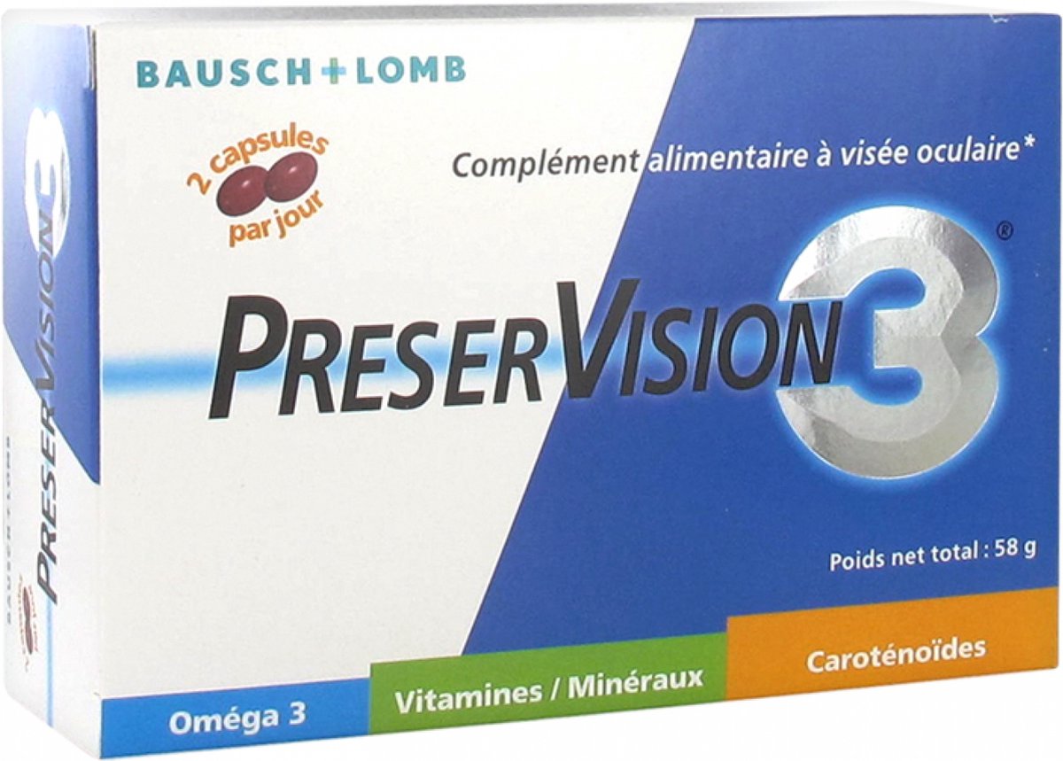 Goedkoopste Bausch Lomb PreserVision 3 60 Capsules